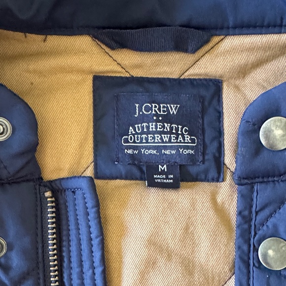 J. Crew Men's Blue Quilted Puffer Jacket - Picture 2 of 6